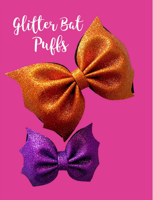 BAT GLITTER PUFFS (Please Leave Color Choice At Checkout ‼️)
