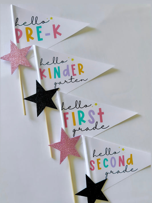 SCHOOL PENNANT FLAGS (Pre K - 5th Grade)