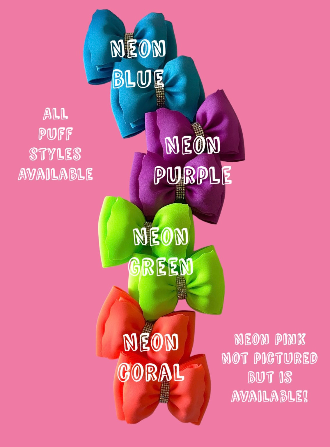 Summer Neon Puffs (All Puff Styles Available )