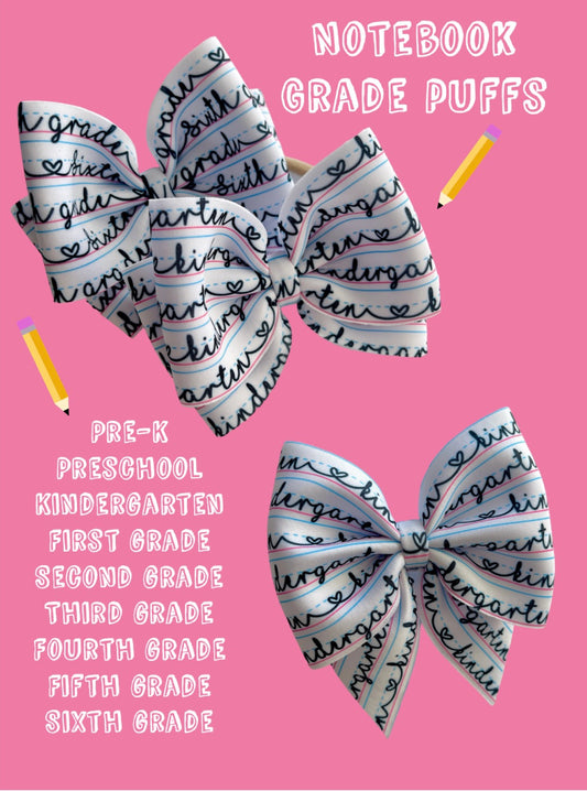 GRADE PUFFS ( Preschool-6th Grade Available)